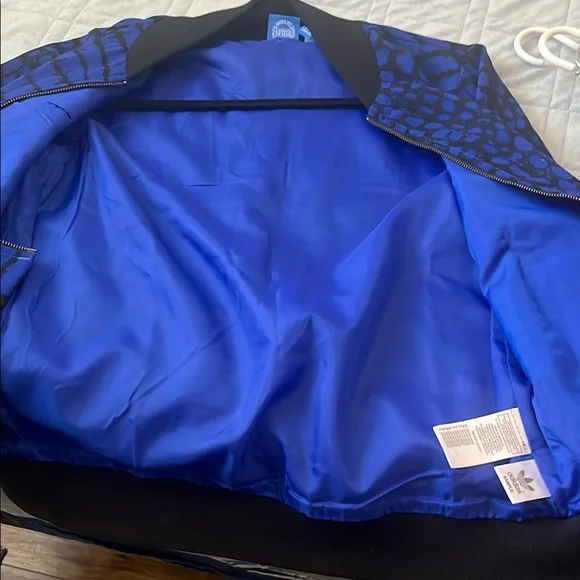 Men's Blue Patterned Jacket - Picture 6 of 6